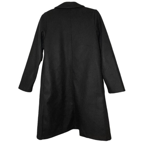 ZARA BLACK LAPEL COLLAR COAT SIZE S - Picture 8 of 9